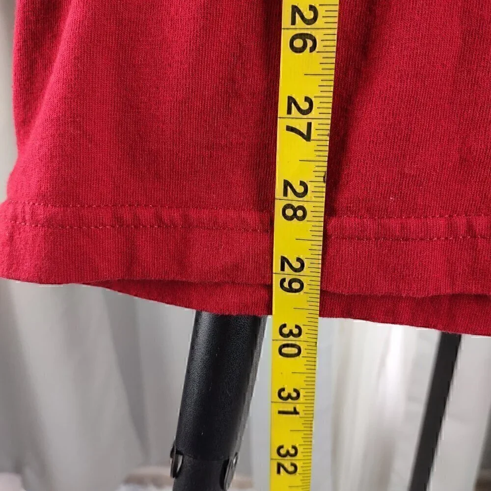 Vans Men's 100% Cotton, Red Cardinal Short Sleeve Vintage T Shirt Size Large - Picture 6 of 9